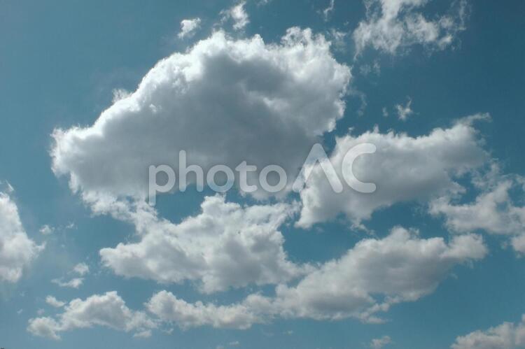 合成用青空　雲　素材 青空,雲,夏の写真素材