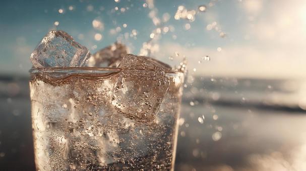 夏の日にぴったり!氷と飲料水 夏の日にぴったり!氷と飲料水の写真