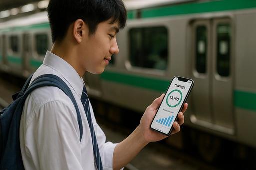 スマホで確認するSavings スマホで確認するSavingsの写真