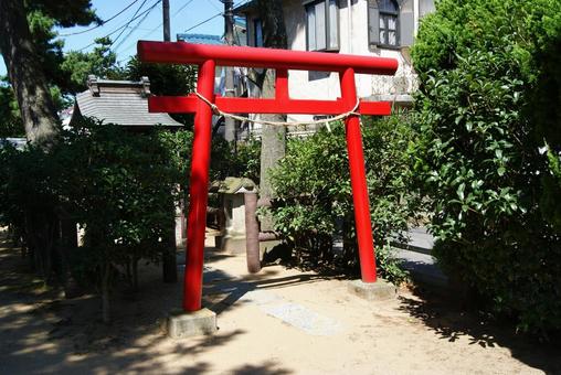 社と鳥居1 社と鳥居1の写真
