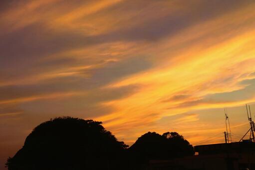 西伊豆町仁科港のきれいな夕陽 素晴らしい夕陽,西伊豆町,仁科港の写真素材