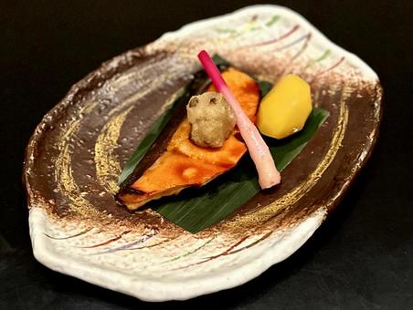 秋鮭有馬焼き 秋鮭有馬焼き,秋鮭,鮭の写真素材