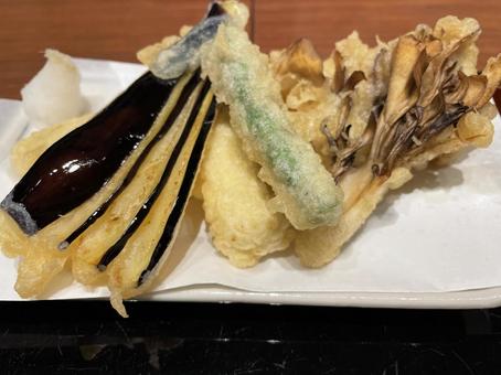 天ぷら 天ぷら 天ぷら,揚げ物,衣の写真素材