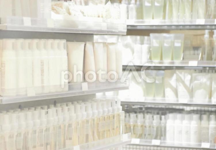 日用品生活雑貨の販売コーナーイメージ画像 お店,店,商品の写真素材