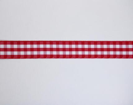 チェック柄のテープ かわいい,背景,リボンの写真素材