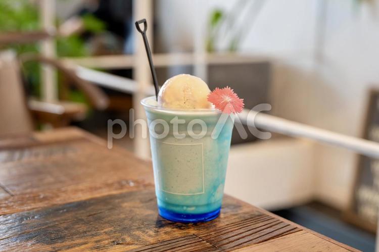 夏にぴったりの爽やかラムネスムージー ラムネ,アイス,スムージーの写真素材