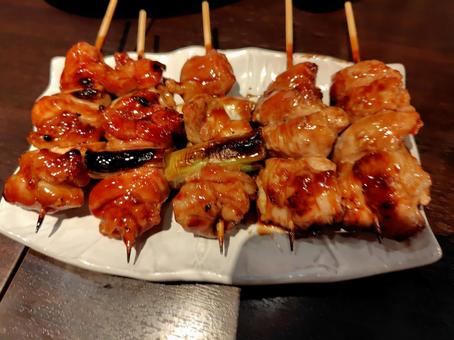焼き鳥 焼き鳥 焼き鳥,やきとり,居酒屋の写真素材
