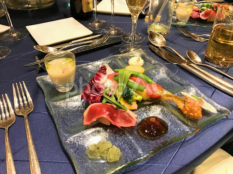 結婚式の前菜、食事、テーブル 野菜,結婚式,結婚の写真素材
