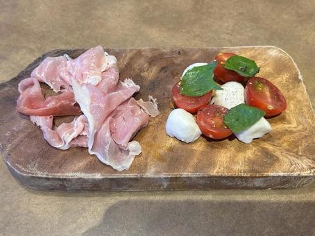 Photo, raw ham, italian, appetizer, 