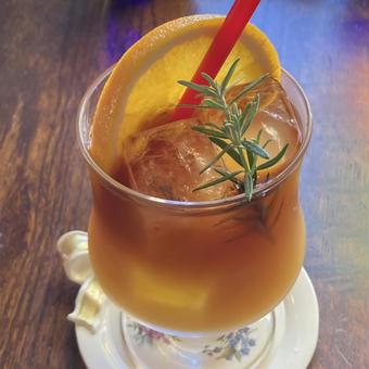 フルーティーなオレンジドリンク フルーティーなオレンジドリンク cafe,カフェ,外食の写真素材