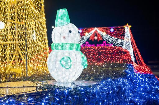クリスマスのイルミネーション クリスマスのイルミネーションの写真