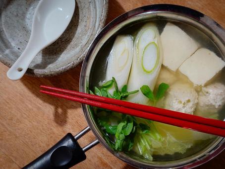 ひとり鍋 ひとり鍋,鍋料理,冬の写真素材