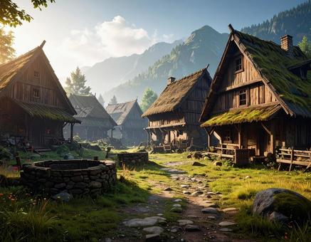 廃墟の村 廃墟の村の写真