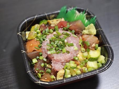 海鮮丼 海鮮丼 魚,刺身,寿司の写真素材