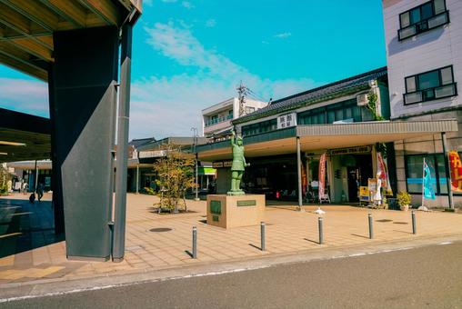 【福井】敦賀駅周辺の石像 敦賀駅,敦賀,福井の写真素材