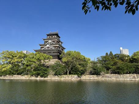 広島城 広島城,日本100名城,鯉城の写真素材