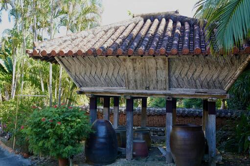 沖縄・琉球村② 沖縄,琉球村,風景の写真素材
