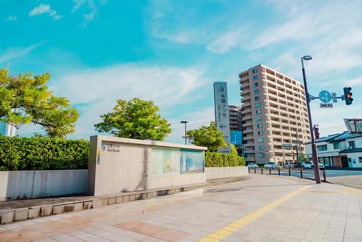 【新潟】新潟駅周辺の街並み 【新潟】新潟駅周辺の街並み 新潟,新潟駅,駅の写真素材