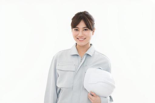 若い女性 作業着 若い女性 作業着 建築士,女性,人物の写真素材
