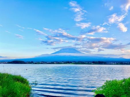 Photo, kawaguchiko, fuji mountain, lake, 