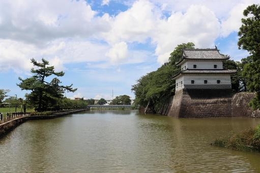 新発田城二ノ丸隅櫓(国重文)、新潟県 新発田城二ノ丸隅櫓(国重文)、新潟県 新発田城,二ノ丸隅櫓,重要文化財の写真素材