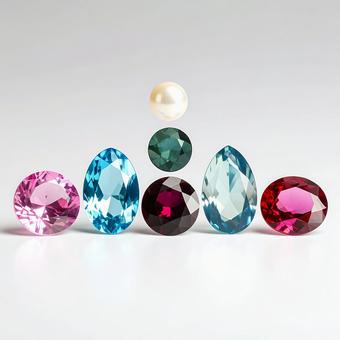 パールと宝石 パールと宝石の写真