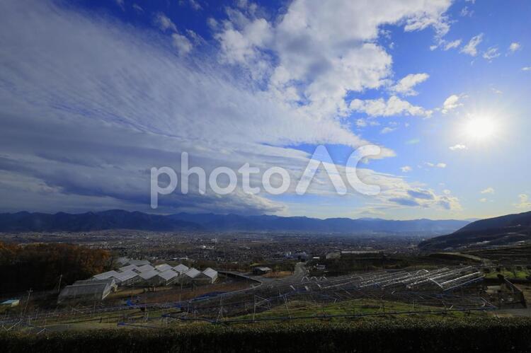 田園の丘 風景,旅,山の写真素材