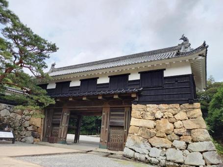 日本の風景 お城の門 日本の風景 お城の門の写真