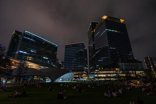 都市夜景 都市夜景の写真