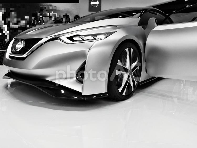 新車発表会７ スポーツカー,フロントグリル,新車の写真素材