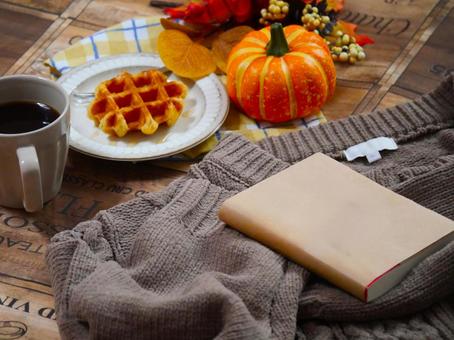 冬の読書イメージの写真