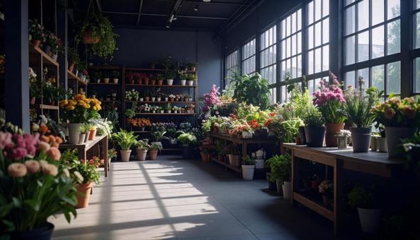 お洒落な花屋 お洒落な花屋の写真