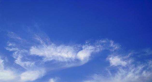 青空と雲 青空と雲の写真