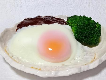 目玉焼きハンバーグ 目玉焼きハンバーグ,ハンバーグ,料理の写真素材