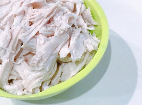 鶏むね肉ほぐし身 鶏むね肉ほぐし身 鶏むね肉ほぐし身,鶏むね肉ほぐ,ほぐし身の写真素材