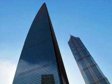 上海環球金融中心と金茂大厦 上海環球金融中心と金茂大厦 上海環球金融中心,上海ワールド・フィナンシャル・,金茂大厦の写真素材