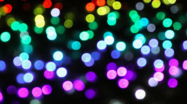 イルミネーション玉ボケ イルミネーション,夜景,ボケの写真素材