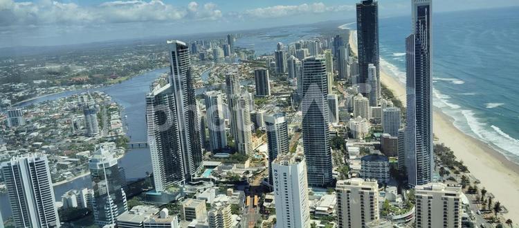 ゴールドコースト　風景　砂浜 オーストラリア,ゴールドコースト,クリスマスの写真素材