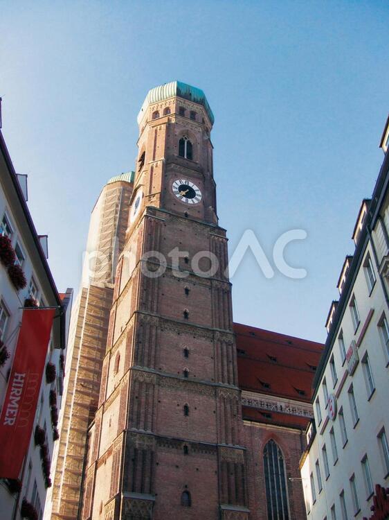 フラウエン教会 ミュンヘン,ドイツ,街の写真素材