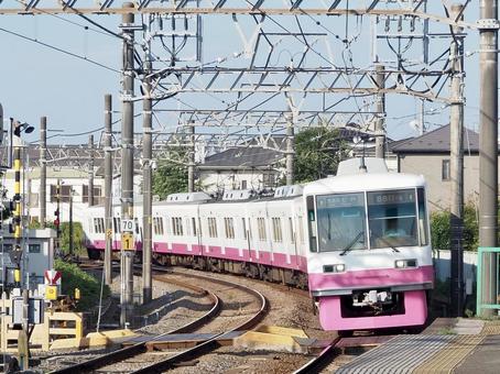 京成松戸線 8800形 8811編成 松戸線,京成松戸線,8800形の写真素材