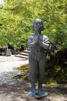 Photo, bamboo forest temple, shan cai boy, kochi prefecture, 