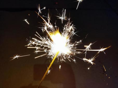Shining spark fireworks, JPG