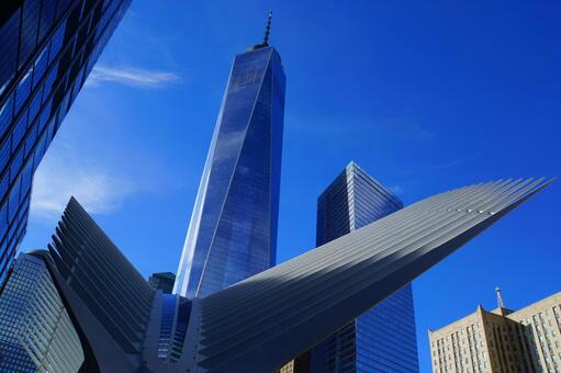 One World Trade Center, ny, america, cloud, JPG