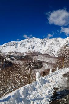 250320秋山郷上野原 250320秋山郷上野原 秋山郷,長野県,栄村の写真素材