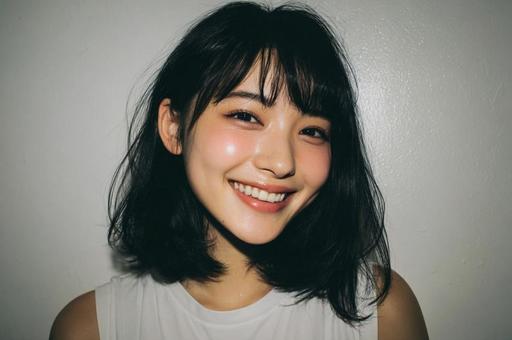 笑顔の綺麗な日本女性の写真