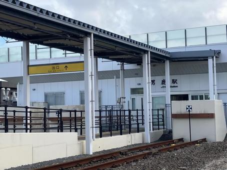 男鹿駅 男鹿駅 男鹿,秋田,男鹿線の写真素材