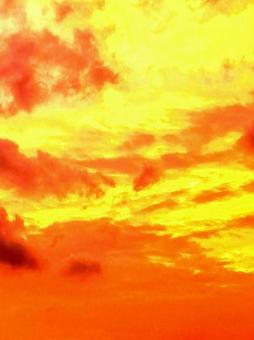 夕焼け空 夕焼け空の写真