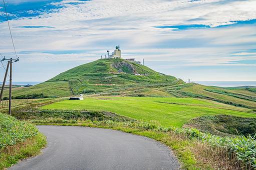 北海道 宗谷丘陵の風景 北海道 宗谷丘陵の風景 北海道,宗谷,宗谷丘陵の写真素材