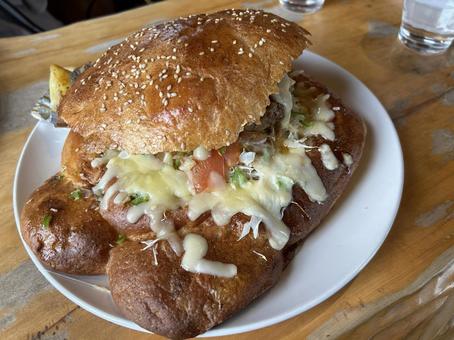 ジャンボバーガー 北海道,ハンバーガー,ジャンボバーガーの写真素材