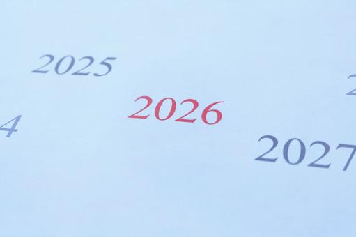 2025年から2026年へ 2026年,2026,年賀の写真素材